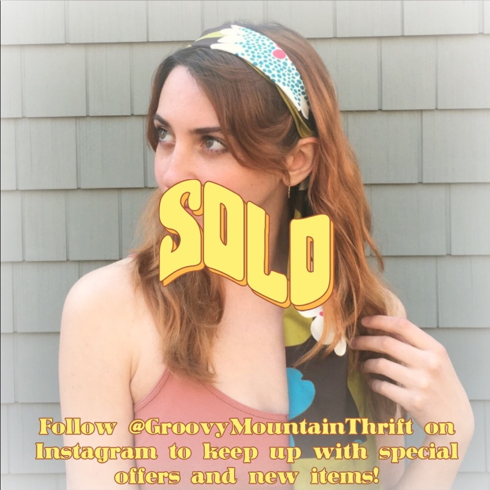 Groovy 60s Floral Scarf